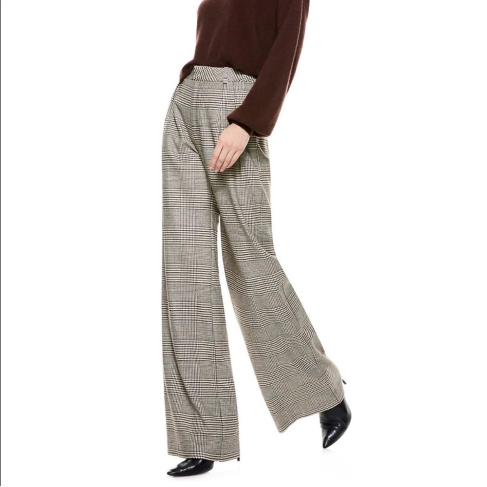 Alice + Olivia Eric High-Waist Wool-Blend Pants